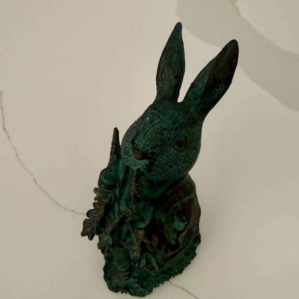 Easter Peter Rabbit with Raddish Statue - Picture 5 of 14